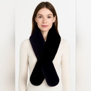 ECHO Luxurious Black and Blue Women's Scarf